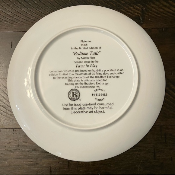 The bradford Exchange 1995 "Paws in play" collectibles - Picture 8 of 9